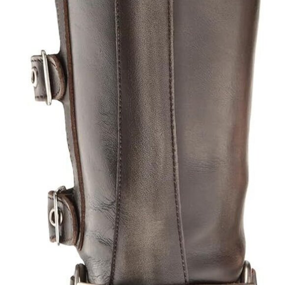 SOLD NIB STEVE MADDEN Brocks Distressed Black Leather Moto Boots - Picture 3 of 12